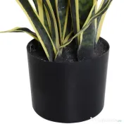 Outsunny limba soacrei planta artificiala, cu vas, 15x80cm 