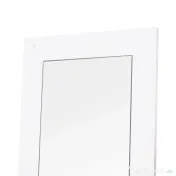 HOMCOM Set 3 Piese Suport pantofi Suport haine Oglinda pentru Hol sau Dormitor, din Lemn, 80x27x46,5cm, Alb | Aosom Romania 