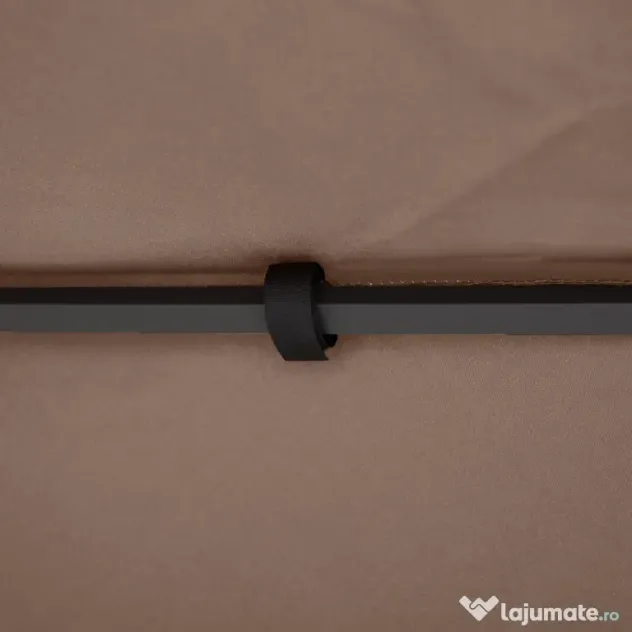 Outsunny Acoperis de Schimb pentru Foisor 3x3m, Prelata pentru Foisor cu 2 Niveluri Rezistent la Razele UV, Cafeniu (NUMAI PRELATA)