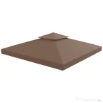 Outsunny Prelata de Schimb 3×3 m – Copertina UV Cafeniu 2‑Nivel pentru Foisor