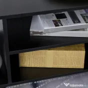 Mobilier Pentru Tv in Lemn cu Roti HOMCOM, Negru,40x40x80cm| Aosom RO | Aosom Romania