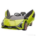 Homcom Masina Electrica Copii Lamborghini 12V – Verde cu Telecomanda