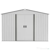 Outsunny Magazie Gradina 277×195×192 cm – Otel & PP cu Usi Glisante Duble
