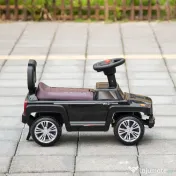 HOMCOM Mașinuță cu Volan pentru Copii, Design Ergonomic, Negru, 68x30.5x41.5 cm, Joc Interactiv | Aosom Romania