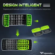 HOMCOM Stepper Aerobic Reglabil pe 3 Înălțimi, Step Fitness din Plastic pentru Antrenament, 78x28x10/15/20 cm, Verde | Aosom Romania