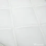 HOMCOM Scaun Rotativ Rotund cu Roți, Înălțime Reglabilă și Tapițerie din Piele Ecologică, Alb