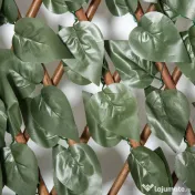 Outsunny Panouri Decorative cu Plante Artificiale, Ecran Expandabil pentru Intimitate, Ideal pentru Balcon/Verandă, 8 Piese, Verde | Aosom Romania