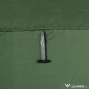 Outsunny Cort de Duș pentru Camping cu Ușă cu Fermoar, Geantă de Transport și Buzunar, 126x124x189 cm, Verde Închis | Aosom Romania 