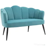 Homcom Canapea Catifea Verde 132 cm – Tapitata, Moderna & Compacta