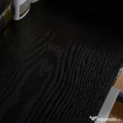 HOMCOM Dulap Portadocumente din Lemn cu 3 Sertare cu Chei de Securitate și 5 Roți, 39.2x40x65.4 cm, Negru