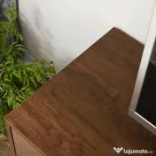 HOMCOM Suport TV Modern cu Rafturi Deschise, pentru Televizoare până la 65", Design Elegant, Maro | Aosom Romania 