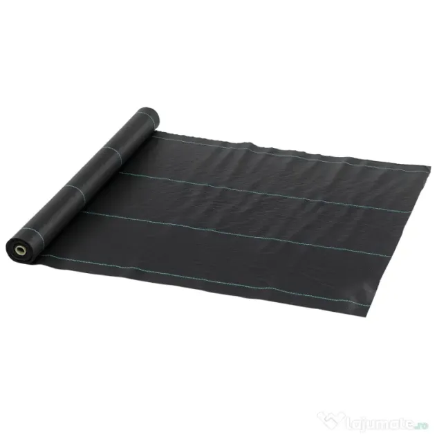 Outsunny Plasă pentru Mulcire Permeabilă și Anti-UV din Polipropilena, pentru Grădină și Curte, 100x1 m, Negru
