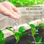 Outsunny Plasă pentru Mulcire Permeabilă și Anti-UV din Polipropilena, pentru Grădină și Curte, 100x1 m, Negru 