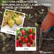 Outsunny Plasă pentru Mulcire Permeabilă și Anti-UV din Polipropilena, pentru Grădină și Curte, 100x1 m, Negru 
