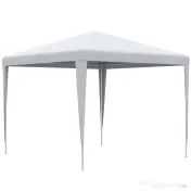 Outsunny Foisor de Grădină 3x3 Impermeabil pentru Petreceri Cadru Oțel Exterior Interior 2.7x2.7m Alb | Aosom Romania 