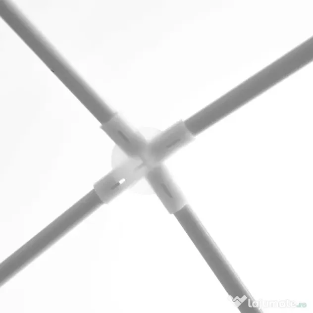 Outsunny Foisor de Grădină 3x3 Impermeabil pentru Petreceri Cadru Oțel Exterior Interior 2.7x2.7m Alb | Aosom Romania