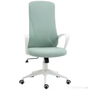Vinsetto Scaun de birou ergonomic, cu înălțime ajustabilă și balans, 62x56x110-119,5 cm, verde | Aosom Romania 
