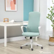 Vinsetto Scaun de birou ergonomic, cu înălțime ajustabilă și balans, 62x56x110-119,5 cm, verde | Aosom Romania 