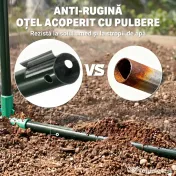 Outsunny Sera Cabina Portabila 6' x 3' x 6', Folie PE, Sera de Gradina cu Cadru de Otel, Usa cu Fermoar, Aerisire Superioara, pentru Flori, Legume, Puieti, Plante Tropicale, Verde | Aosom Romania 