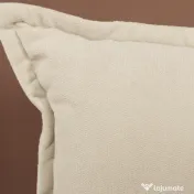 HOMCOM Fotoliu Relax Rotativ 360° cu Spătar Reglabil în 5 Poziții, Fotoliu de Podea cu Șezut Căptușit Gros în Material Textil cu Aspect de In, pentru Living, Lectură, 62x70x95 cm, Bej | Aosom Romania