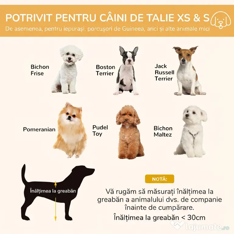 Gard pentru Caini cu 6 Panouri cu Inchidere cu Zavor, Gard pentru Caini Talie Medie din Metal, Ø120x60 cm, Multicolor PawHut | Aosom Romania