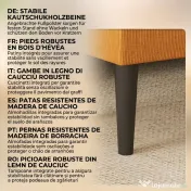 HOMCOM Cutie de Depozitare Otomană Modernă cu Picioare din Lemn, Suportă până la 120KG, pentru Living, Portocaliu | Aosom Romania 