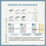 PawHut Zgârietoare Reglabilă cu Sfoară Albă | Aosom Romania 