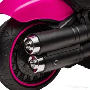 HOMCOM Motocicletă Electrică pentru Copii 18-36 luni, Motocicletă de Jucărie cu Roți Suplimentare și Faruri, 76x42x57 cm, Roz | Aosom Romania 