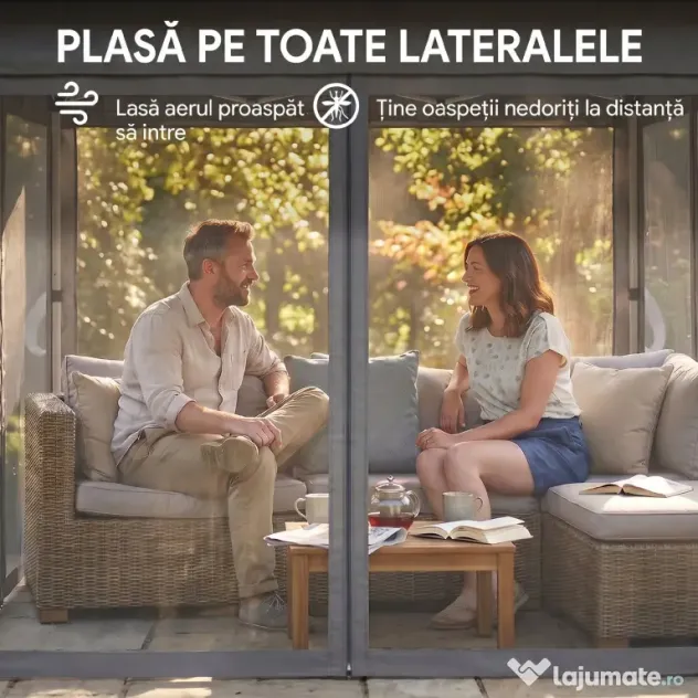 Outsunny Foisor tip pop-up 3 x 3(m),20 lumini LED alimentate de la soare,geanta cu roti, 4 saci de greutate, inaltime reglabila, Gri | Aosom Romania