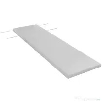 Outsunny Pernă pentru șezlong și șezlong de plajă din material cu șnururi de fixare, gri deschis