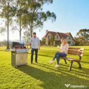Outsunny Bancă cu 2 locuri, pentru grădină și terasă, fontă de aluminiu + lemn natural, 120 x 57 x 70 cm, Maro | Aosom Romania 