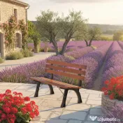 Outsunny Bancă cu 2 locuri, pentru grădină și terasă, fontă de aluminiu + lemn natural, 120 x 57 x 70 cm, Maro | Aosom Romania 