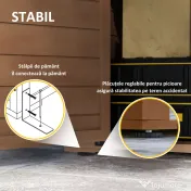 Outsunny Dulăpior de depozitare în aer liber , şopron mic | Aosom Romania