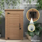 Outsunny Dulăpior de depozitare în aer liber , şopron mic | Aosom Romania