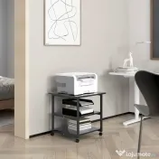 HOMCOM Suport Imprimantă cu Raft de Depozitare, 50x50x52.5 cm, Alb | Aosom Romania 