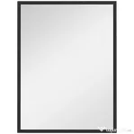 HOMCOM Oglindă de Perete Dreptunghiulară cu Agățători, din Sticlă și MDF, 60x80 cm, Neagră