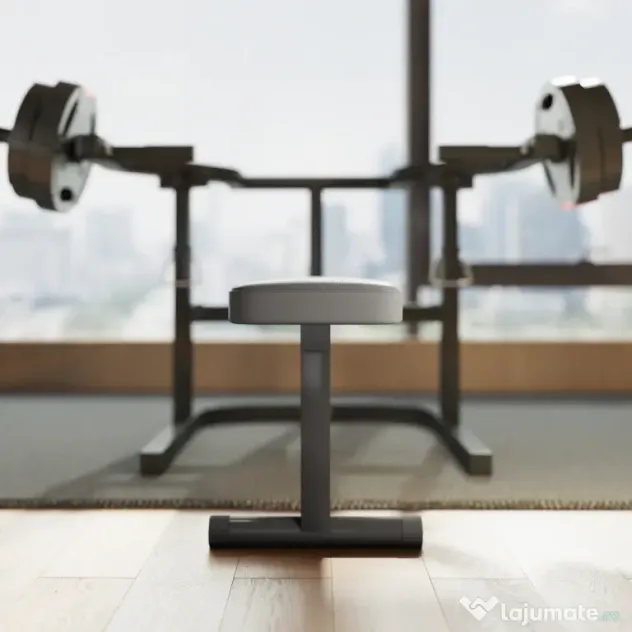 SPORTNOW Bancă pentru Ridicat Greutăți Reglabilă pe Înălțime, Bancă Plată Multifuncțională, 150x150x60-85 cm, Negru | Aosom Romania