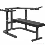 SPORTNOW Mașină pentru piept cu înălțime reglabilă din oțel, 150x150x60-85 cm, neagră