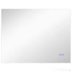 HOMCOM Oglindă de Baie Anticondens cu Luminozitate și Culoare Reglabilă, din Sticlă și Aluminiu, 80x60x4 cm