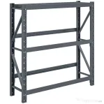 HOMCOM Raft Autoportant pentru 6 Lăzi de Băuturi cu 3 Niveluri cu Polițe Ajustabile, 110x30x110cm, Gri