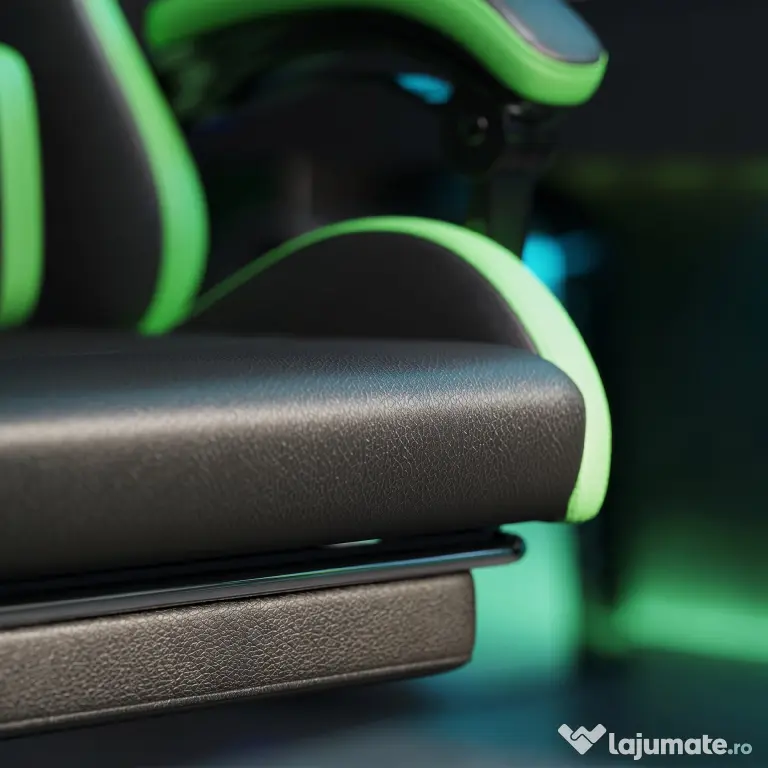 Vinsetto Scaun Gaming cu Înălțime Reglabilă, Scaun Gaming Ergonomic cu Spătar Rabatabil, 65x65x121-129 cm, Negru | Aosom Romania