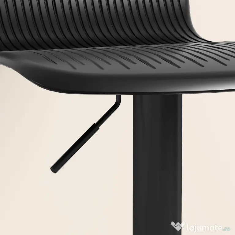 HOMCOM Set 2 Scaune de Bar cu Spătar Ergonomic, 38,5x40x76,5-97,5 cm, Alb | Aosom Romania