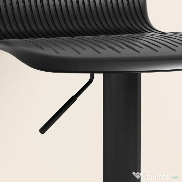 HOMCOM Set 2 Scaune de Bar cu Spătar Ergonomic, 38,5x40x76,5-97,5 cm, Alb | Aosom Romania
