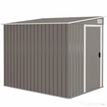 Outsunny Casă din Metal Galvanizat 7 x 5ft, cu Ușă Glisantă | Aosom Romania