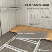 Outsunny Casă din Metal Galvanizat 7 x 5ft, cu Ușă Glisantă | Aosom Romania 