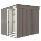 Outsunny Casă din Metal Galvanizat 7 x 5ft, cu Ușă Glisantă | Aosom Romania 