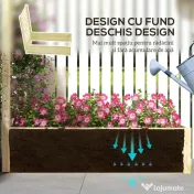 Outsunny Strat pentru Grădină Înălțat cu Fund Deschis, 115x60x110 cm, Lemn Natural | Aosom Romania 