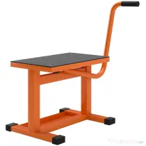 DURHAND Suport Motociclete din Metal, Suport pentru Motociclete cu Suprafața și Manivelă din Cauciuc, 48x34x43 cm, Portocaliu