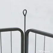 PawHut Țarc cu 12 Panouri din Oțel pentru Câini de Talie Medie, 80 cm Înălțime, Negru | Aosom Romania 