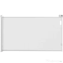 PawHut Gard Extensibil pentru Câini 0-144cm cu Blocare Automată, Alb | Aosom Romania